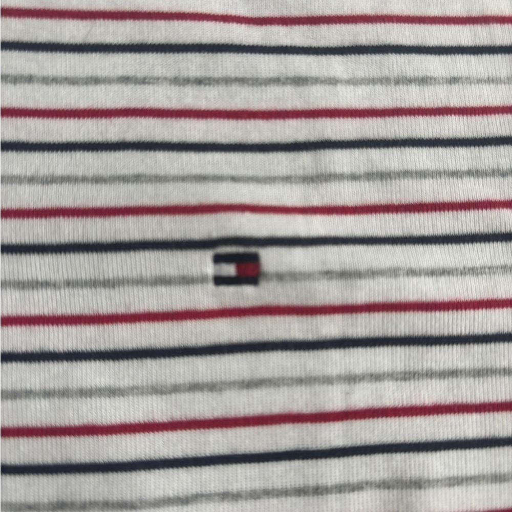 Tommy Hilfiger Cream Fitted Short Sleeve Tee Size Small NEW - Picture 6 of 7